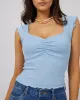 Bree Tee Blue sold by edge clothing