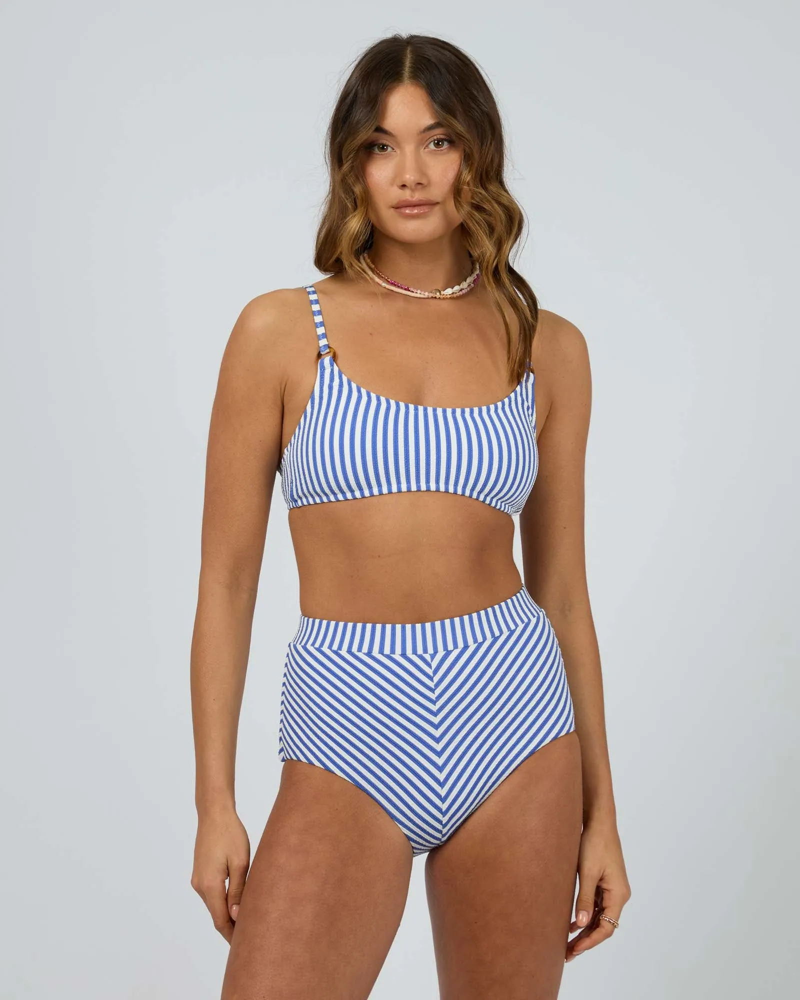 Amore Stripe Retro Pant White sold by edge clothing