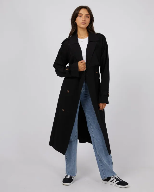 Eve Trench Coat Black sold by edge clothing