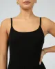 Henley Knit Midi Dress Black sold by edge clothing