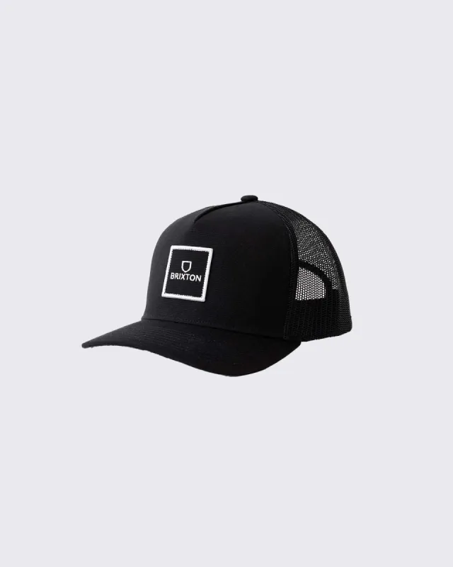 Alpha Block Netplus Trucker Cap Black sold by edge clothing
