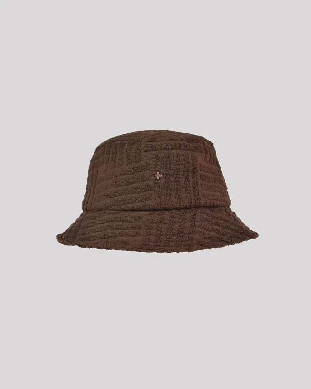 Soleil Bucket Hat Chocolate sold by edge clothing