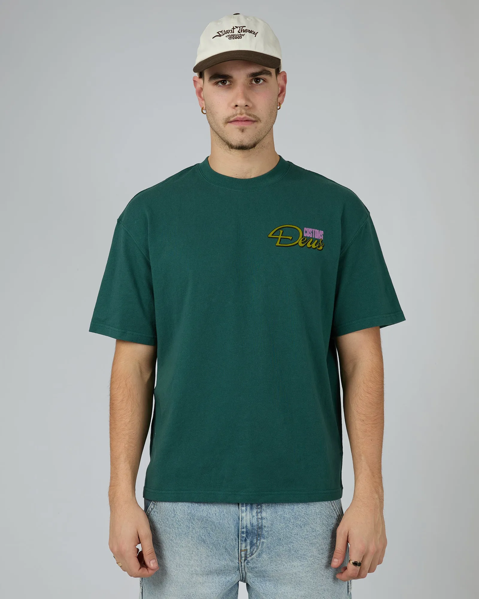 Debonair Tee Trek Green sold by edge clothing