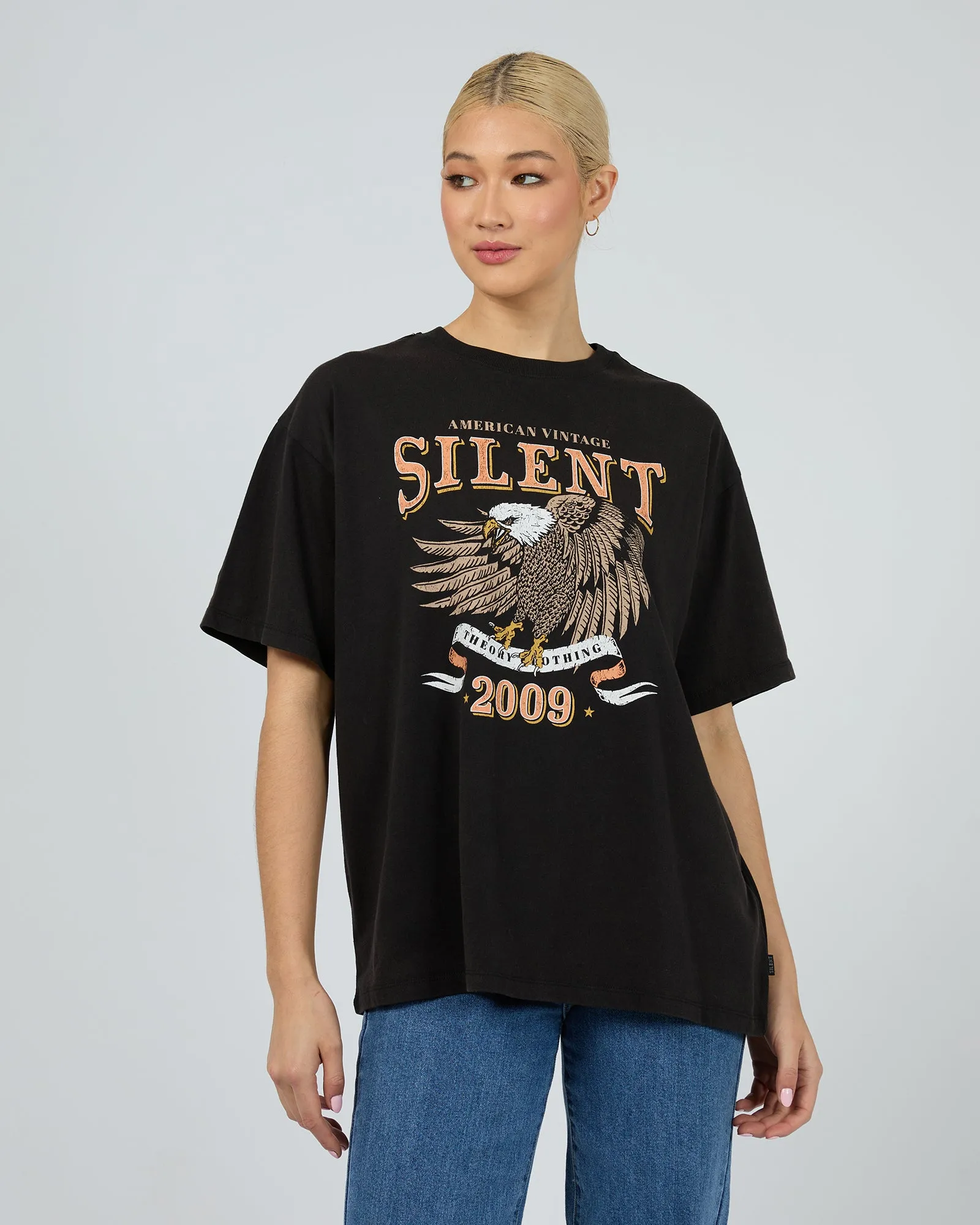 Liberty Tee Washed Black sold by edge clothing
