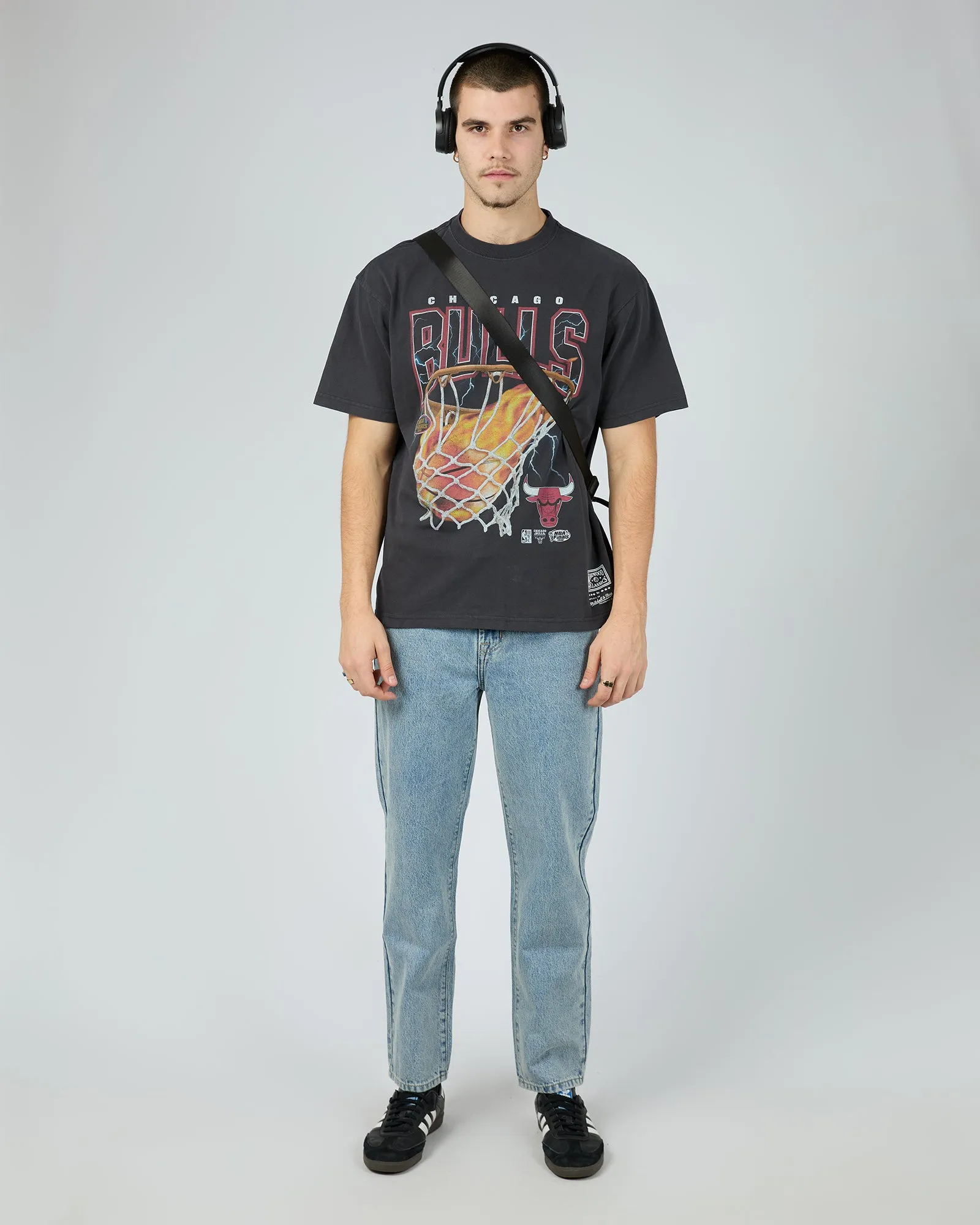 Chicago Bull Fire N Lightning Tee Black sold by edge clothing product image thumbnail 2