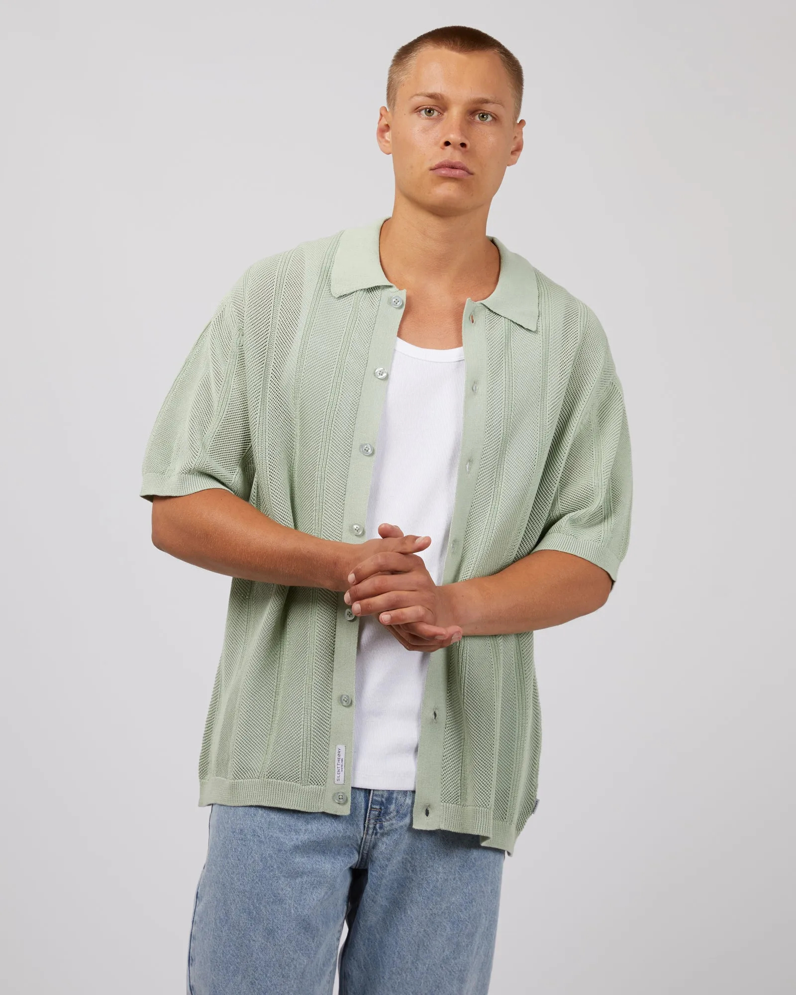 Hurley Knit Shirt Sage sold by edge clothing