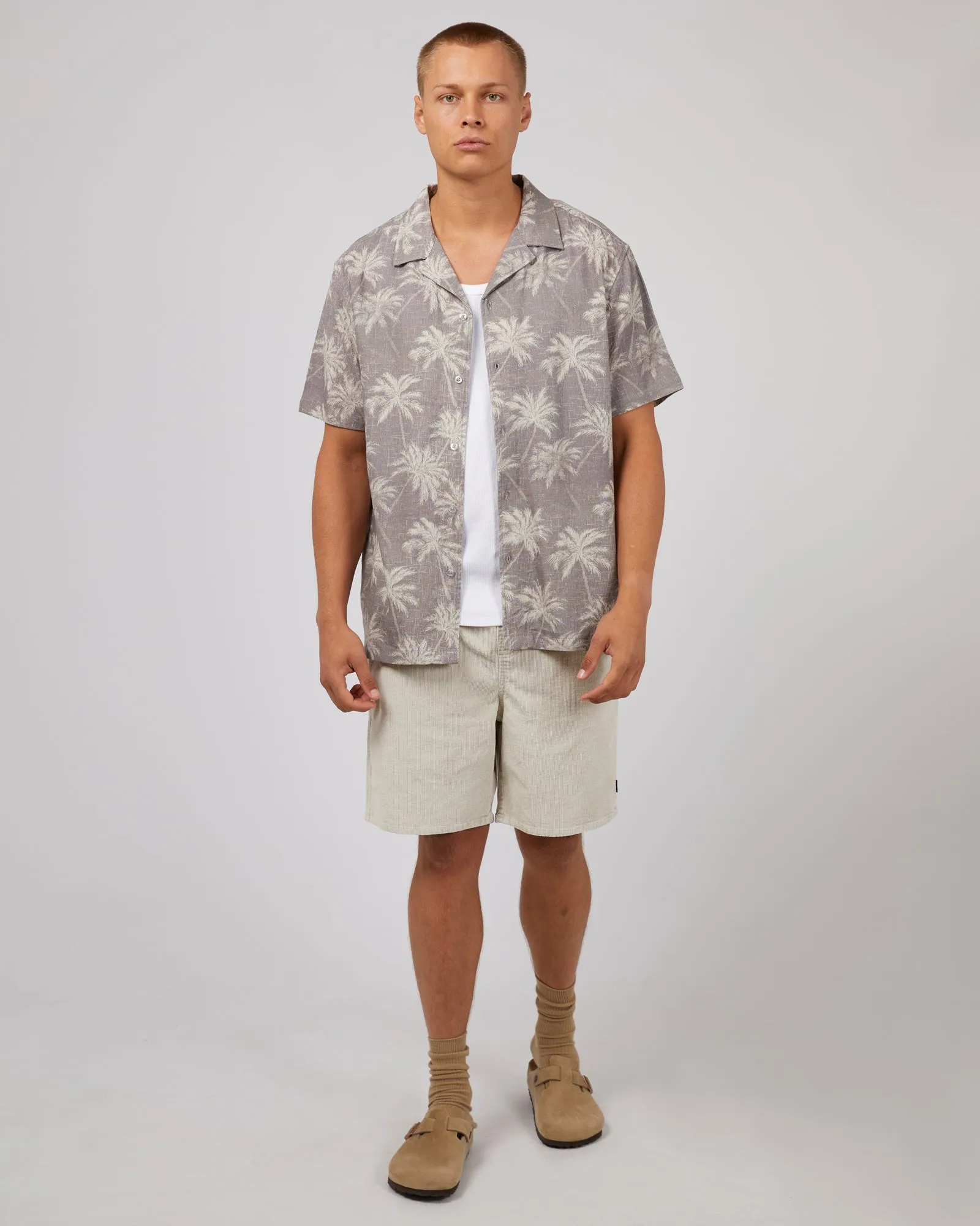 Spike Palm Shirt Grey sold by edge clothing product image thumbnail 2