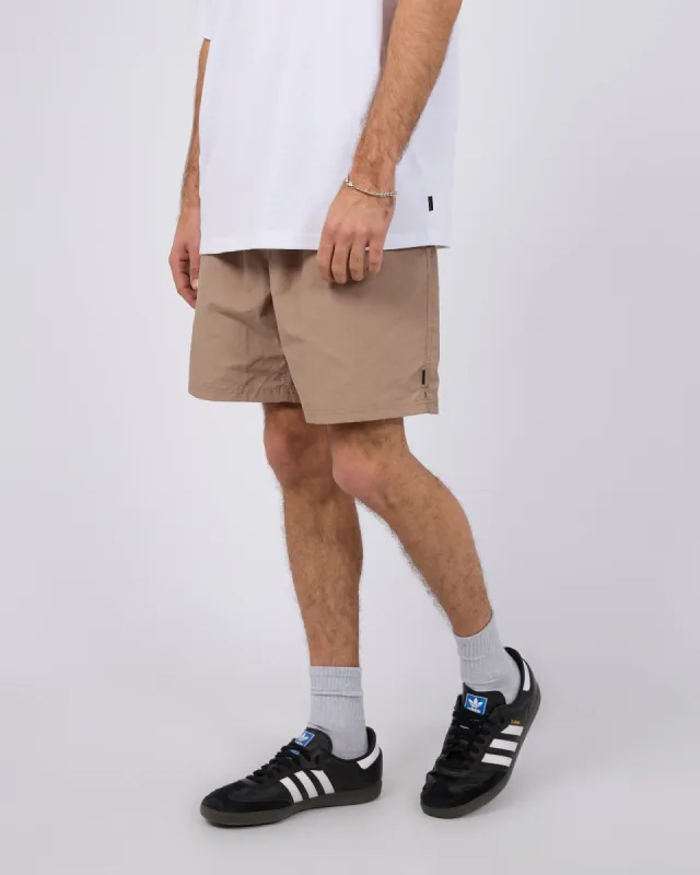 Vacay Nylon Short Mushroom sold by edge clothing