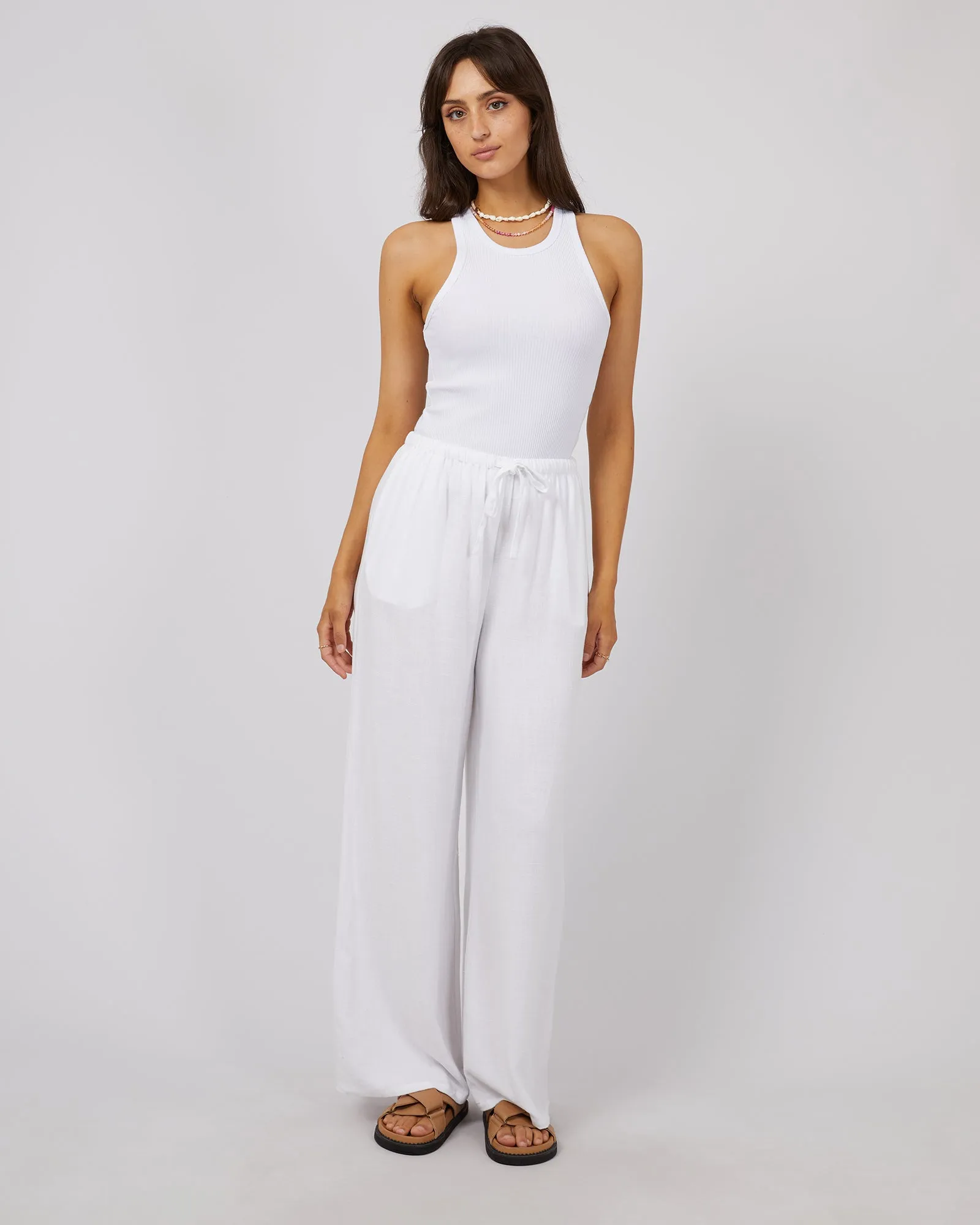 Luxe Linen Pant Vintage White sold by edge clothing product image thumbnail 2
