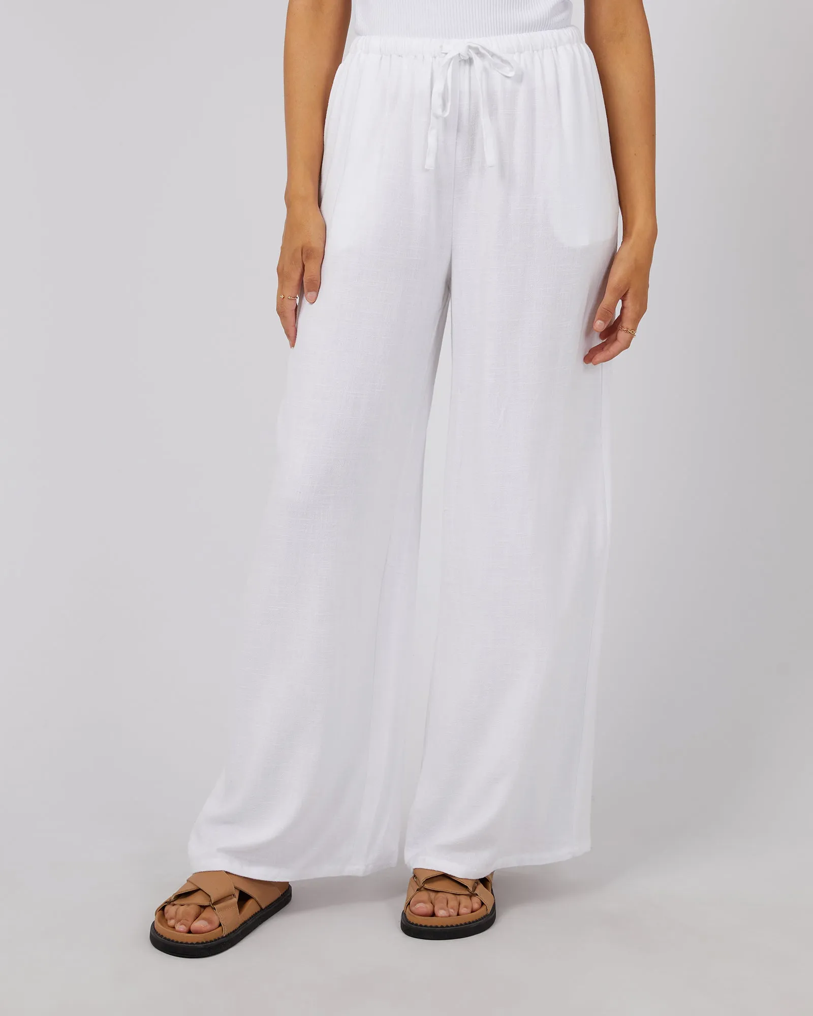 Luxe Linen Pant Vintage White sold by edge clothing