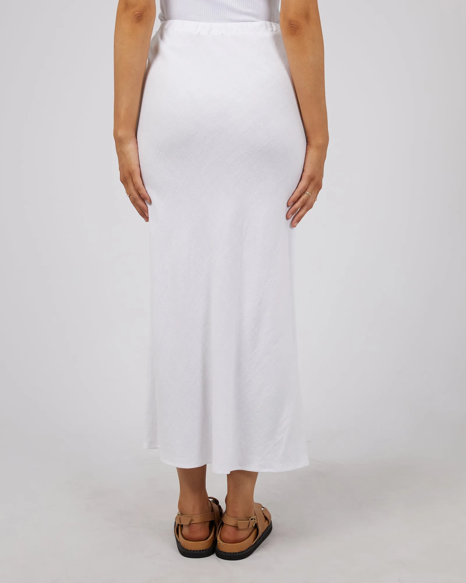 Luxe Linen Maxi Skirt Vintage White sold by edge clothing product image thumbnail 3