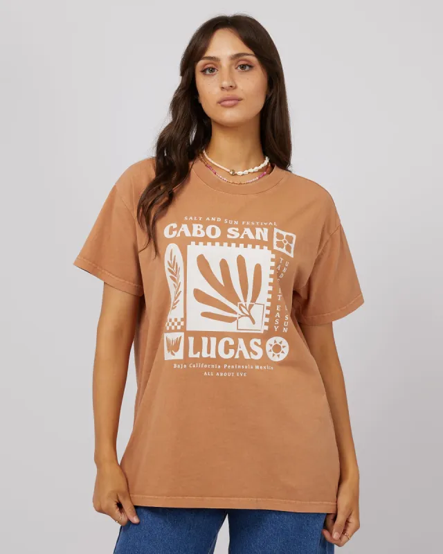 Baja Standard Tee Tan sold by edge clothing