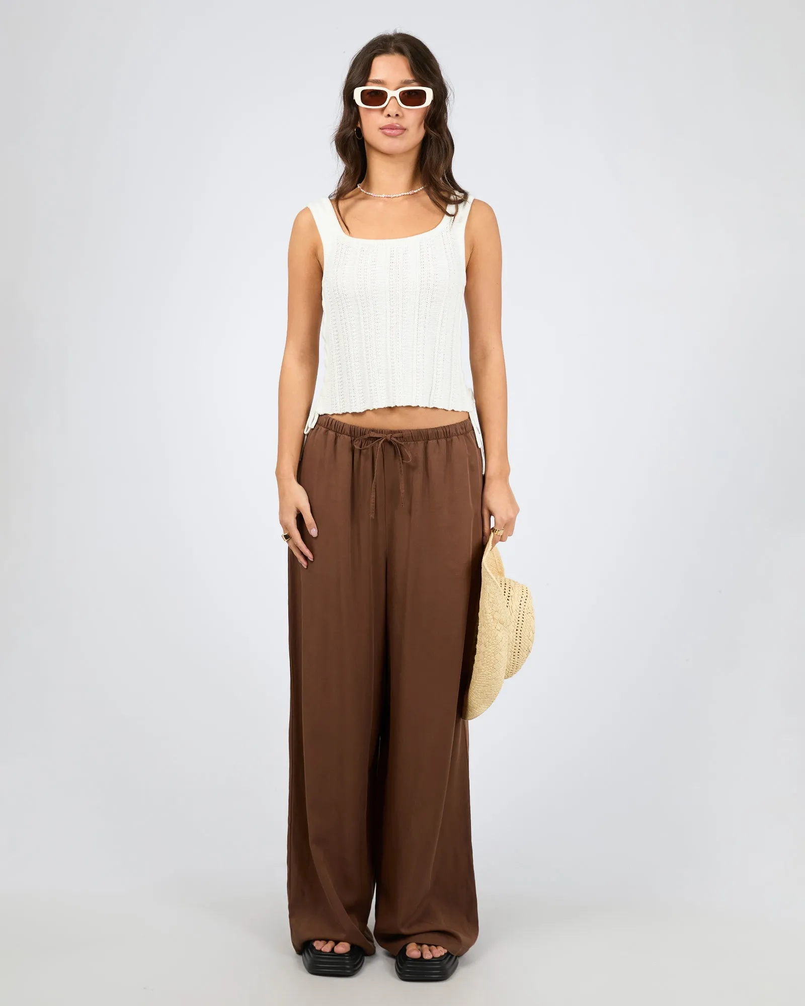 Erin Knit Top Vintage White sold by edge clothing