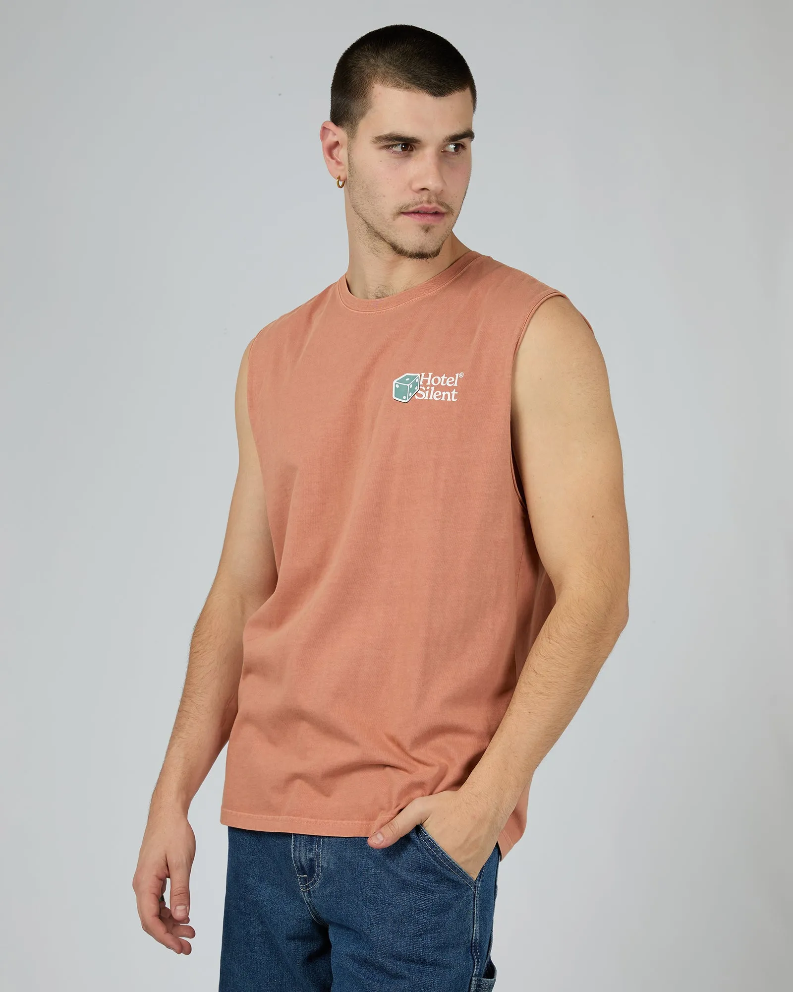 Enjoy Your Stay Muscle Orange sold by edge clothing product image thumbnail 3