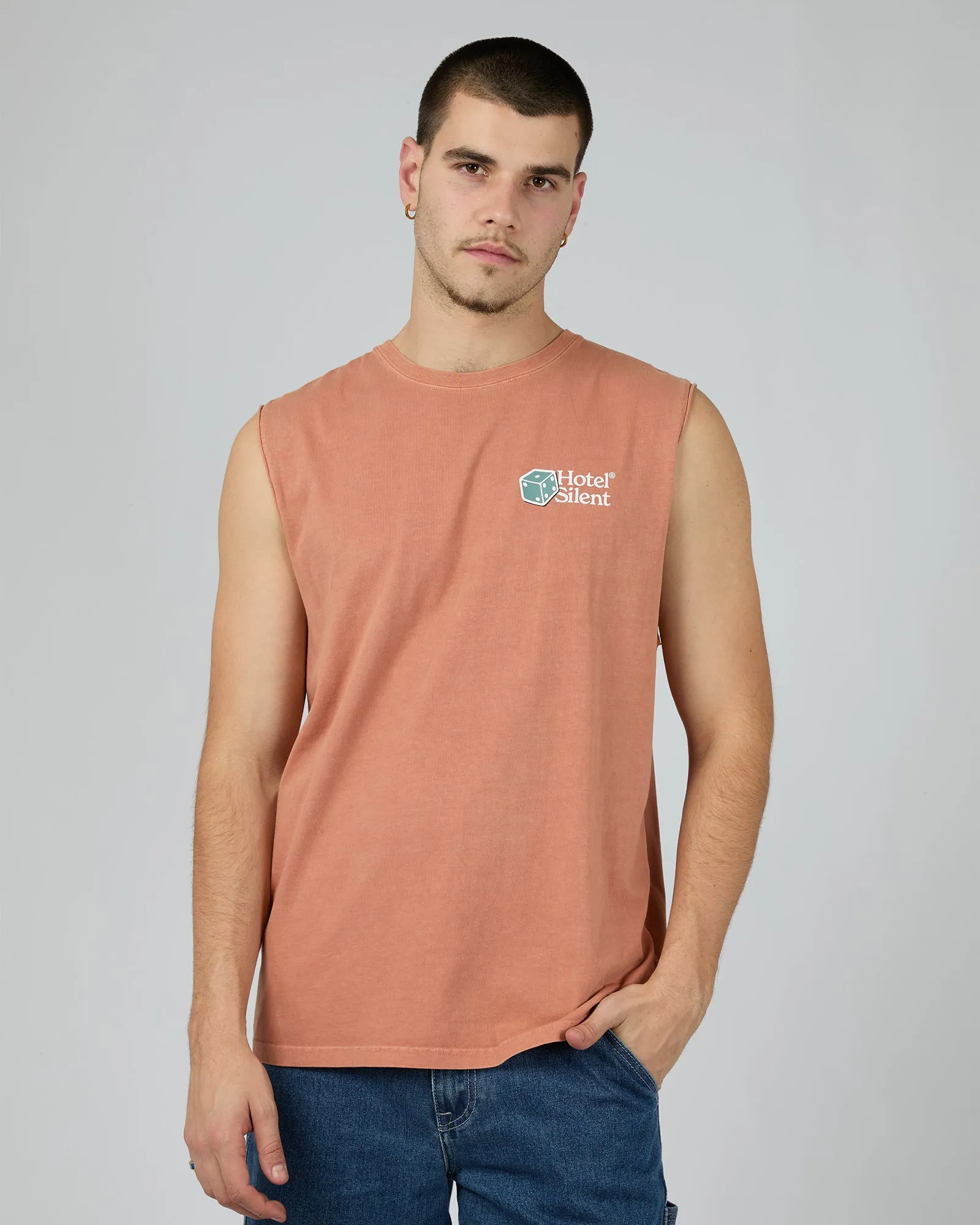 Enjoy Your Stay Muscle Orange sold by edge clothing