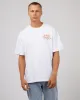 Paradise Palm Tee White sold by edge clothing