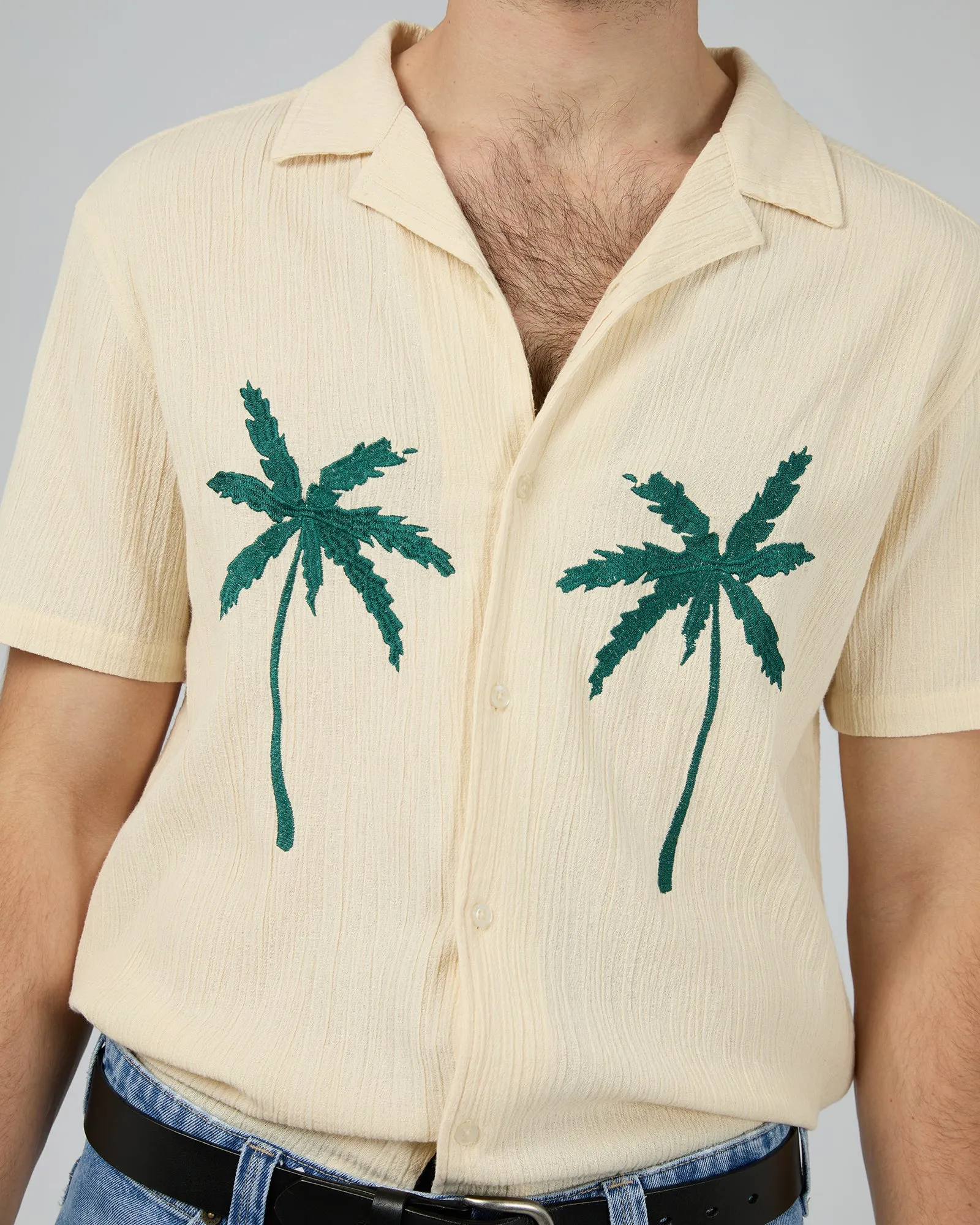 Palm Shirt Chalk sold by edge clothing product image thumbnail 5