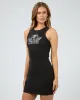 Gravity Mini Dress Washed Black sold by edge clothing