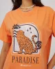 Paradise Found Standard Tee Orange sold by edge clothing