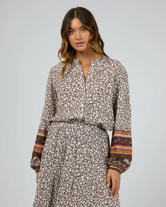 Honey Floral Print Shirt sold by edge clothing
