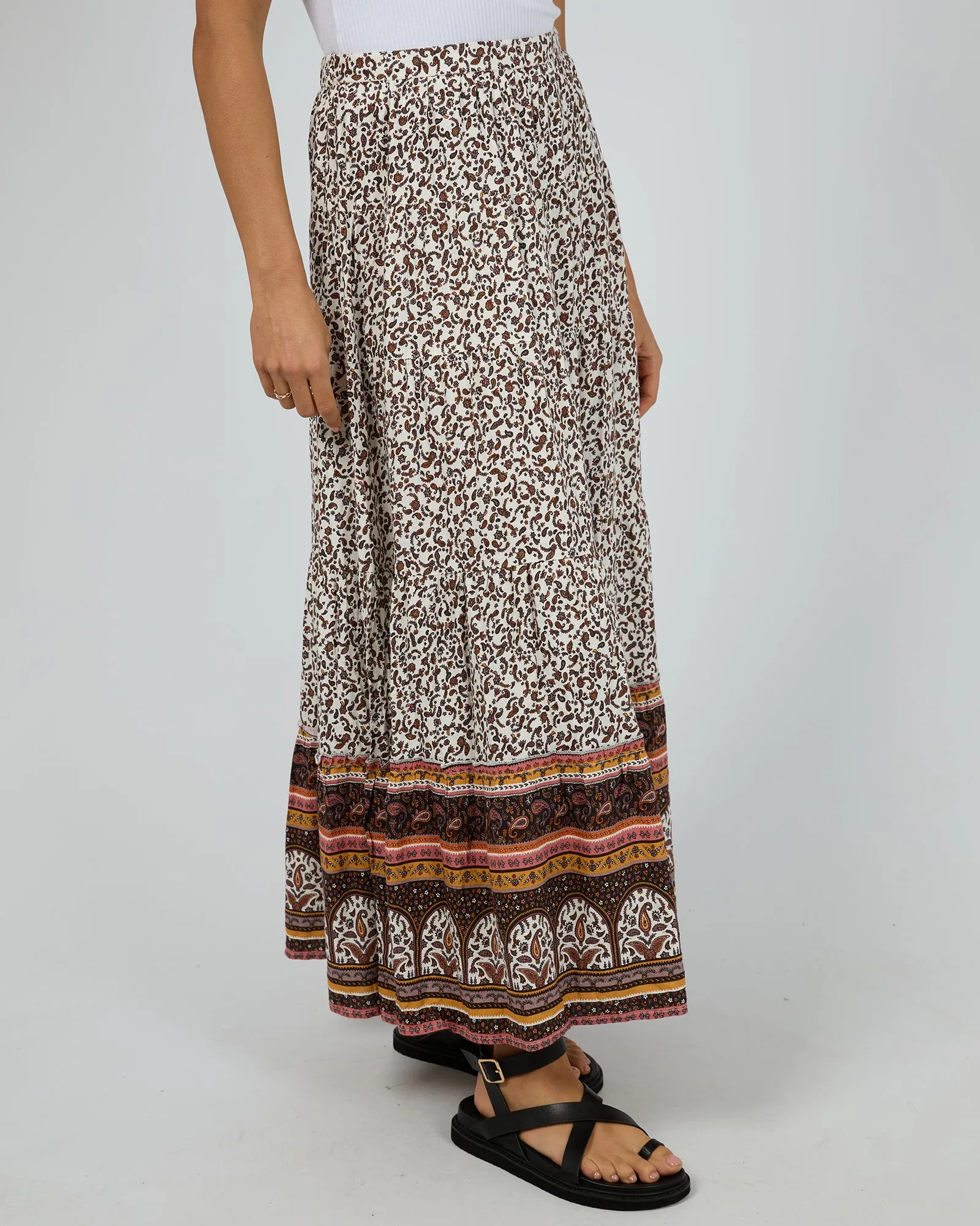 Honey Floral Print Maxi Skirt sold by edge clothing product image thumbnail 4