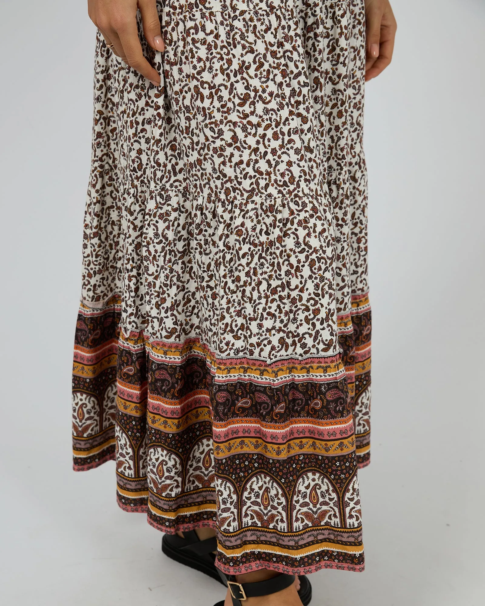 Honey Floral Print Maxi Skirt sold by edge clothing product image thumbnail 5