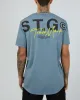 Marked Up Tee Blue sold by edge clothing