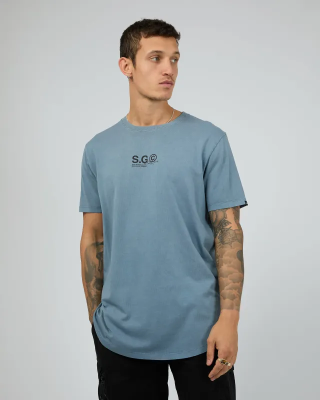Marked Up Tee Blue sold by edge clothing