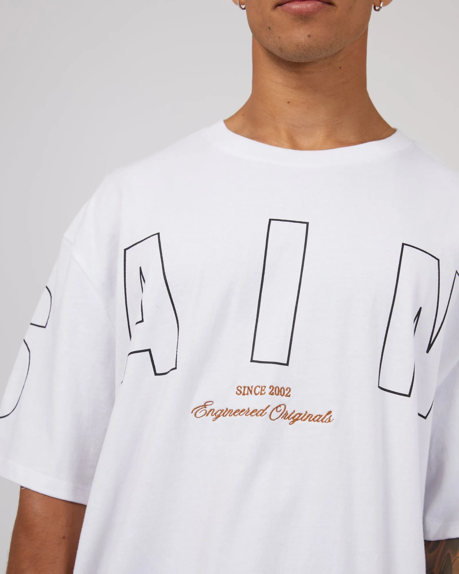 Riser Tee White sold by edge clothing product image thumbnail 5