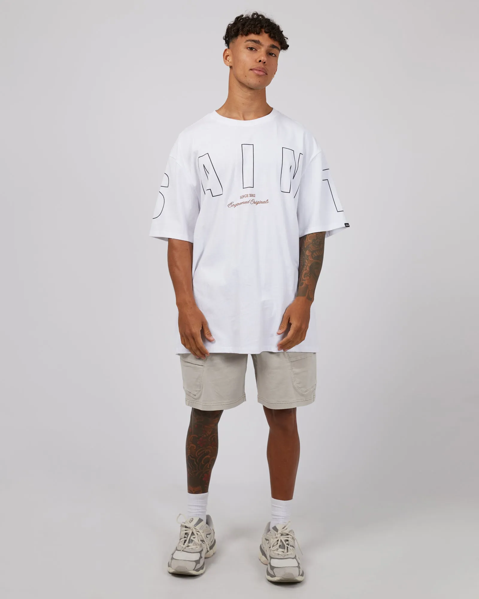 Riser Tee White sold by edge clothing product image thumbnail 2