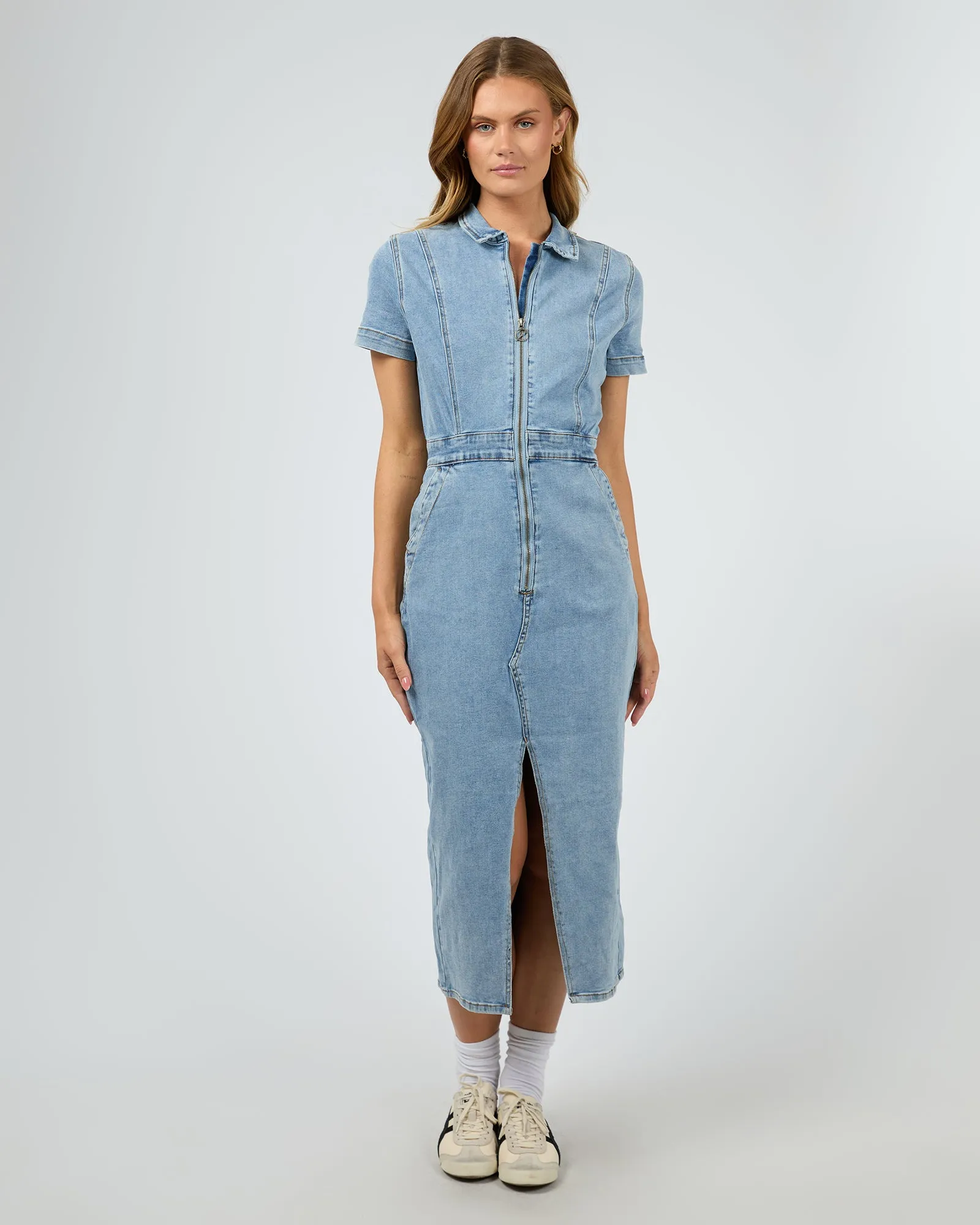 Boston Midi Dress Light Blue sold by edge clothing