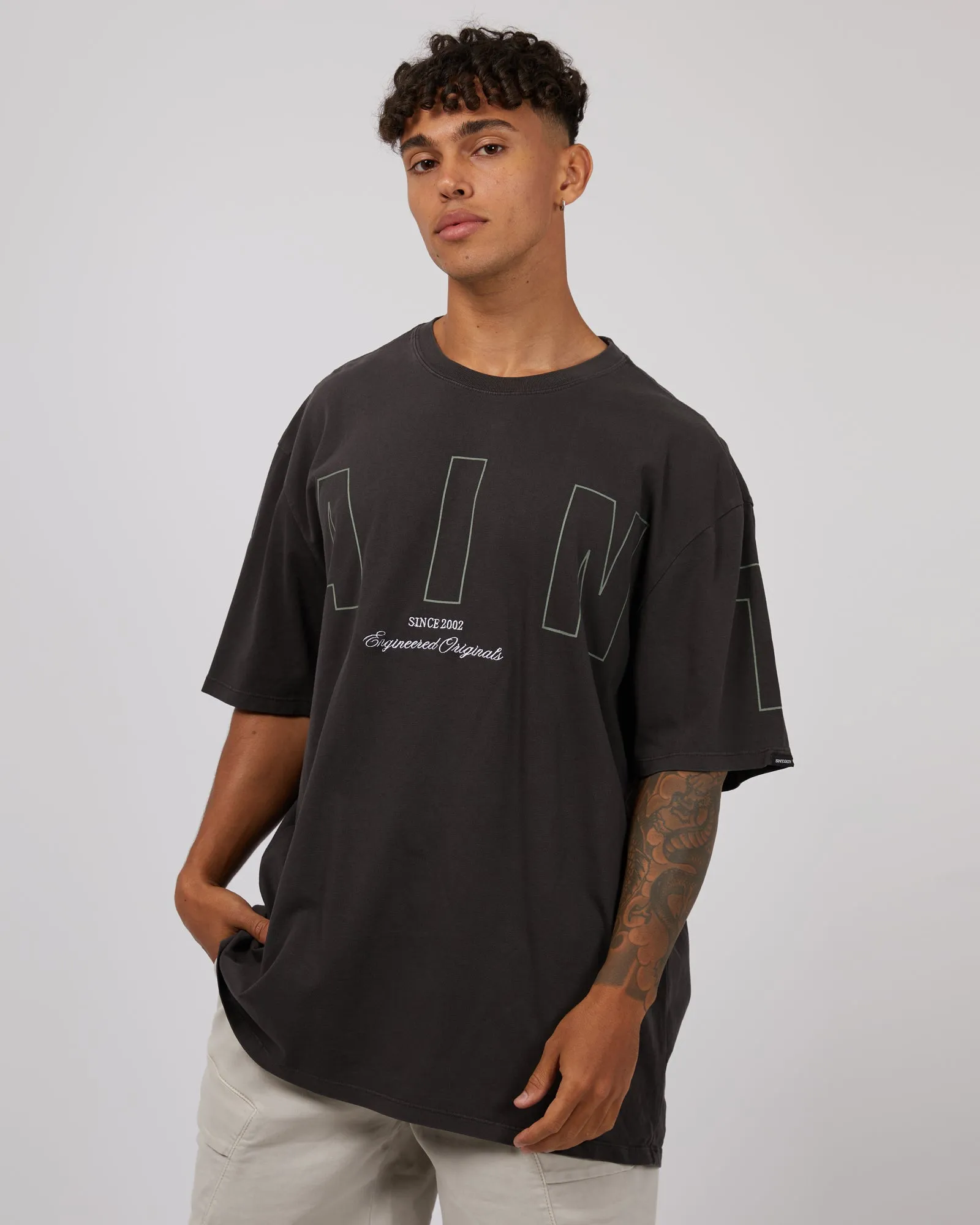 Riser Tee Washed Black sold by edge clothing product image thumbnail 4