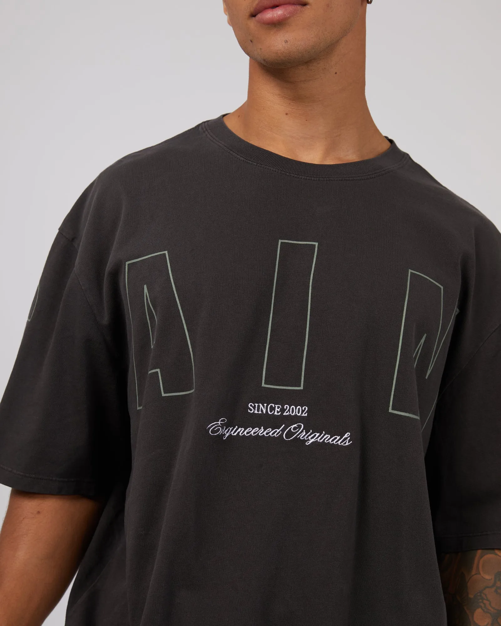 Riser Tee Washed Black sold by edge clothing product image thumbnail 5