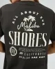 Malibu Shores Oversized Tee Washed Black sold by edge clothing