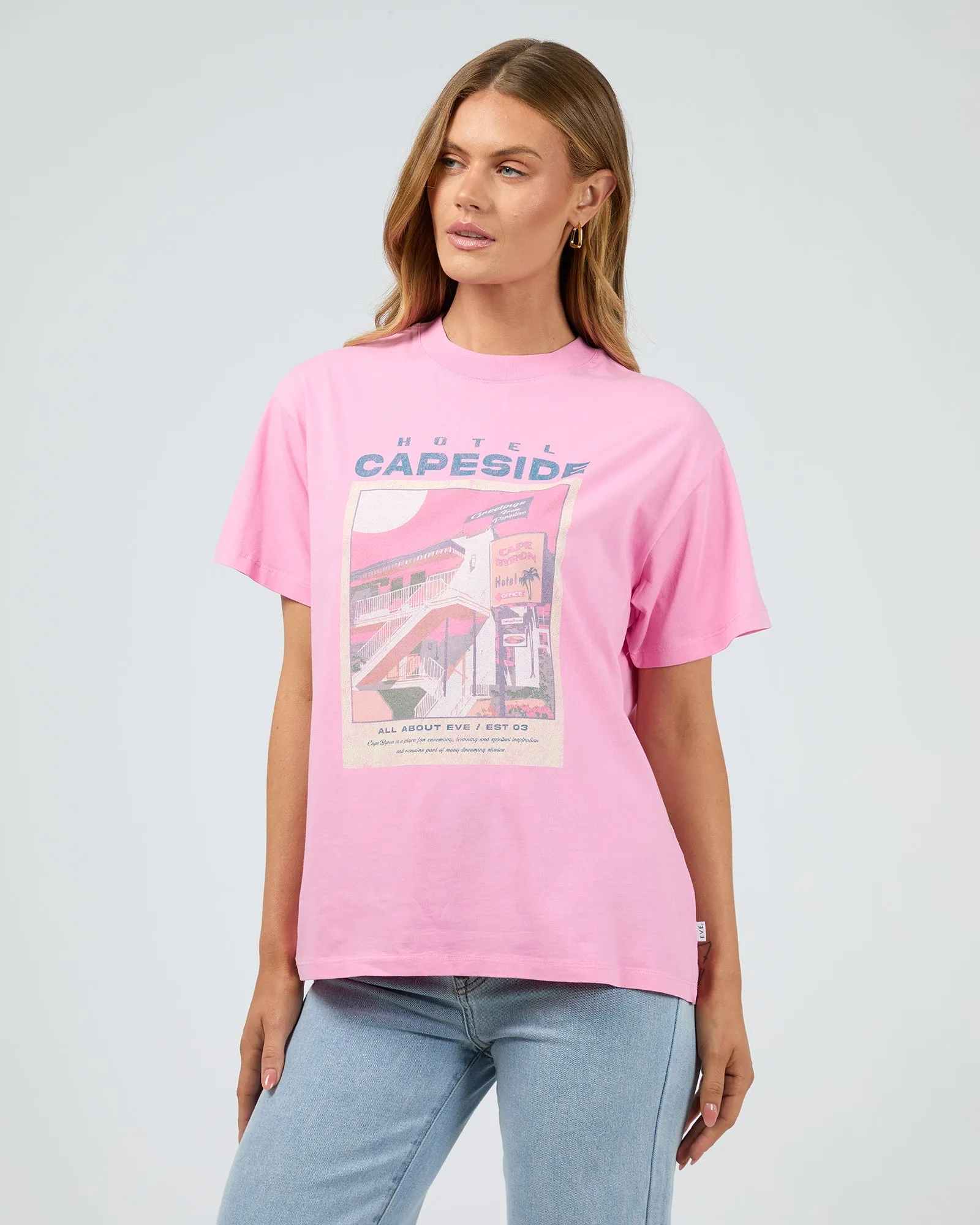 Capeside Oversized Tee Pink sold by edge clothing product image thumbnail 4