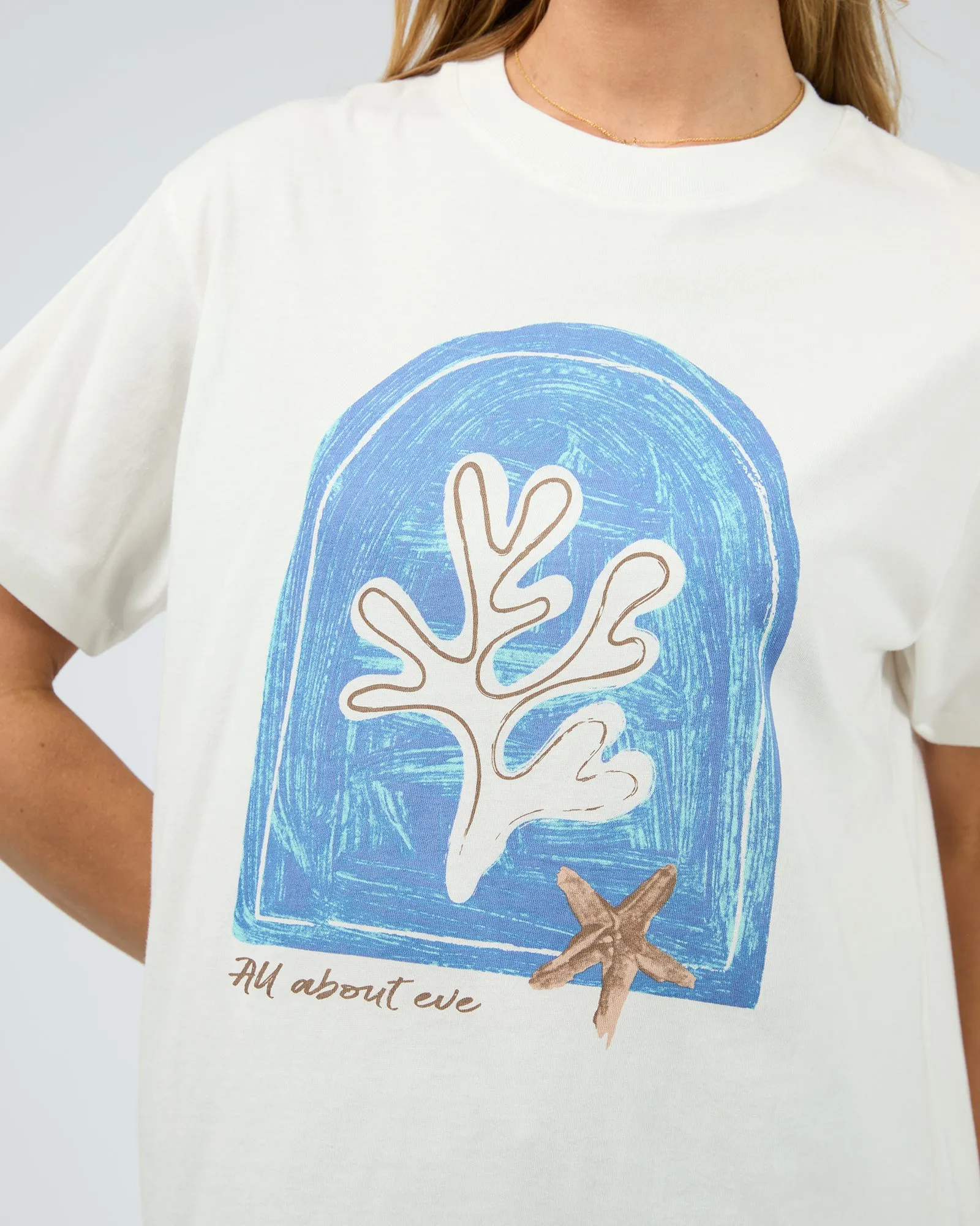 Coral Oversized Tee Vintage White sold by edge clothing product image thumbnail 5