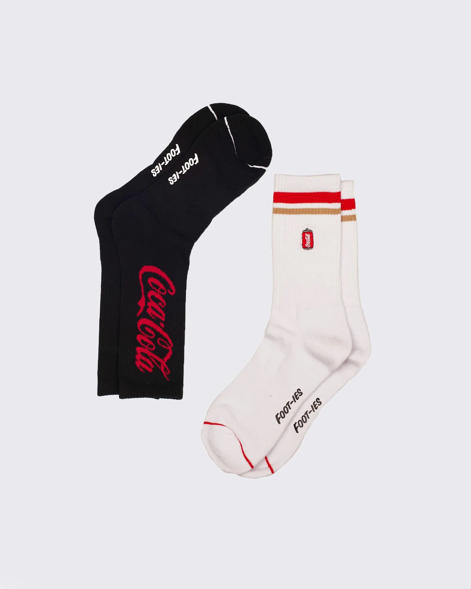 Coke Can Sneaker 2 Pk Sock White Black sold by edge clothing product image thumbnail 3