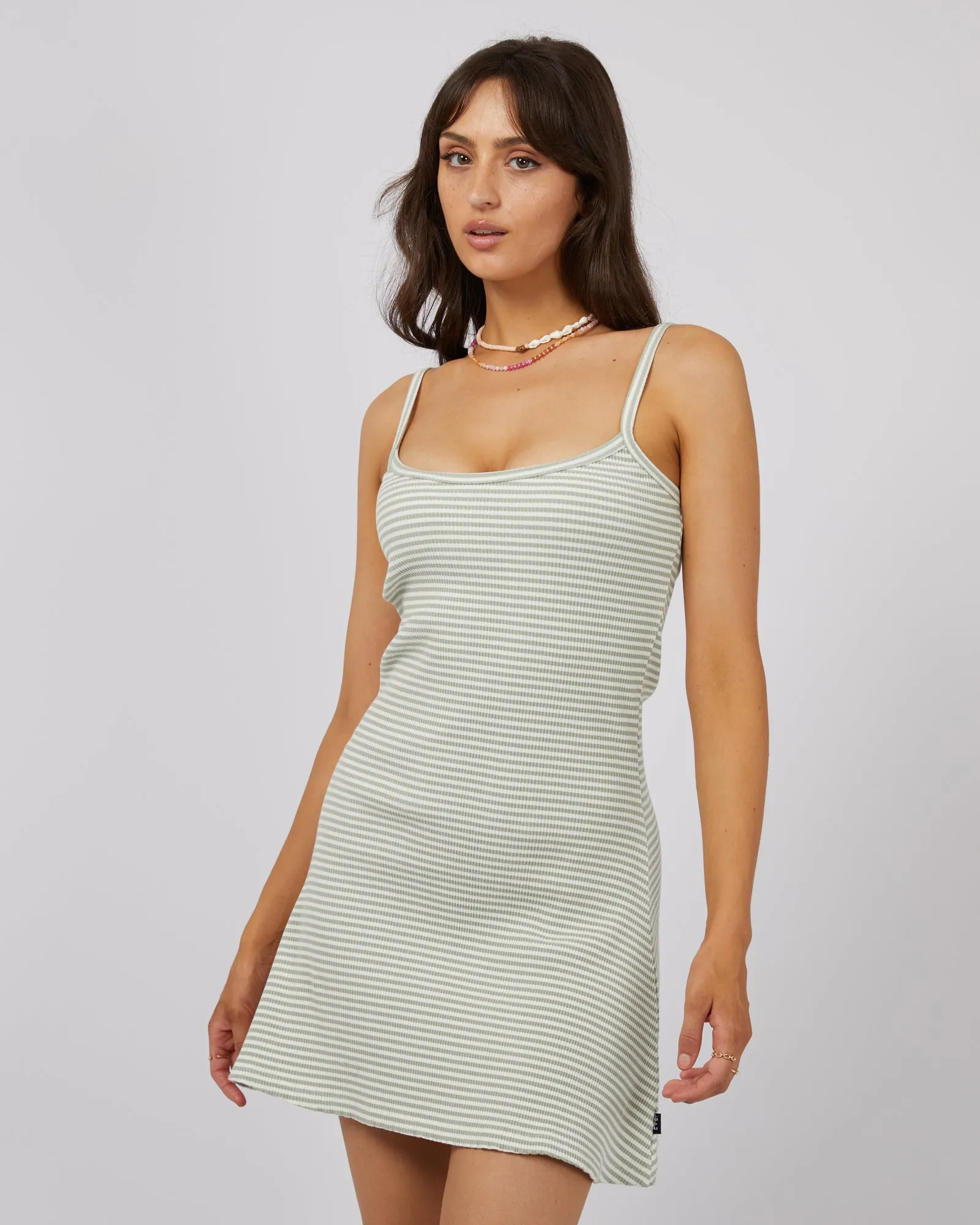 Eve Rib Stripe Mini Dress Surf sold by edge clothing product image thumbnail 4