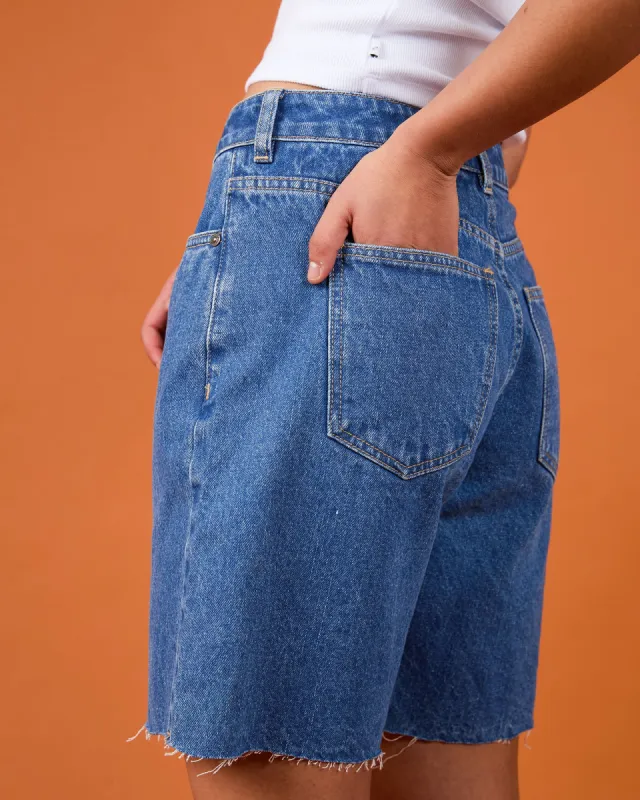 Lexie Denim Jort Heritage Blue sold by edge clothing