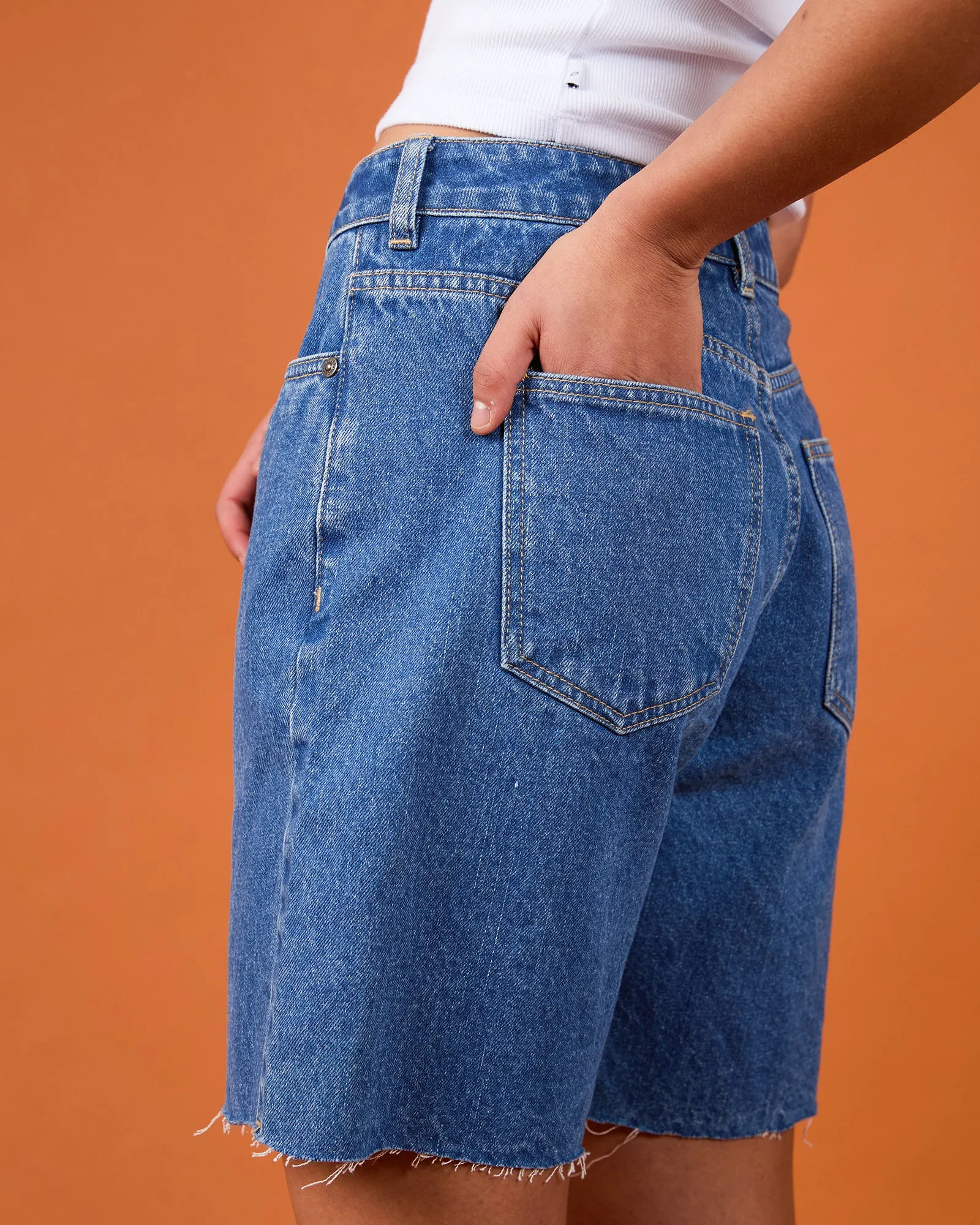 Lexie Denim Jort Heritage Blue sold by edge clothing