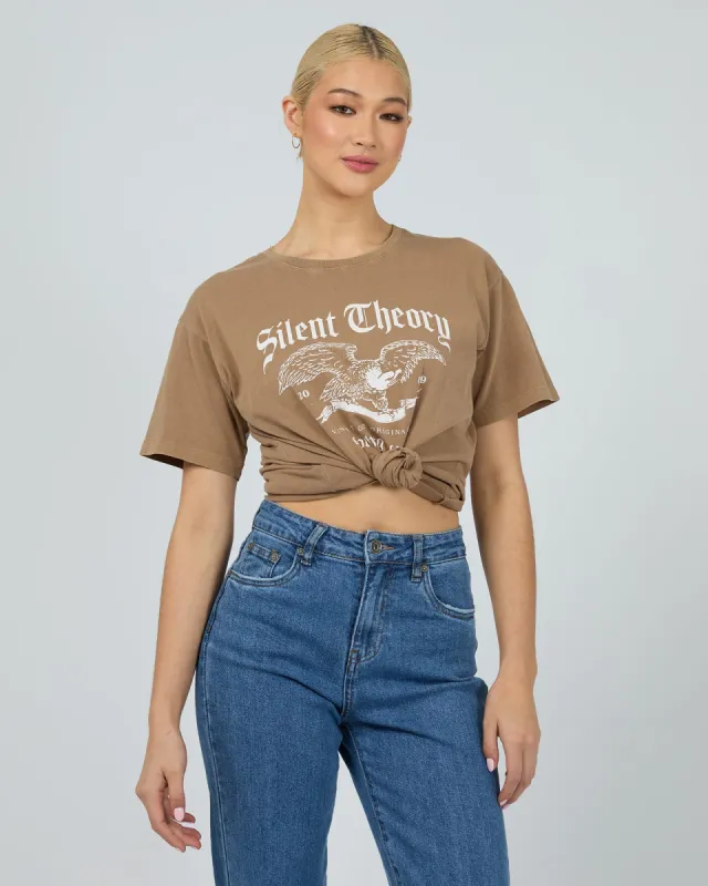 American Muse Tee Tan sold by edge clothing