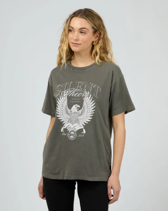 American Wings Tee Charcoal sold by edge clothing