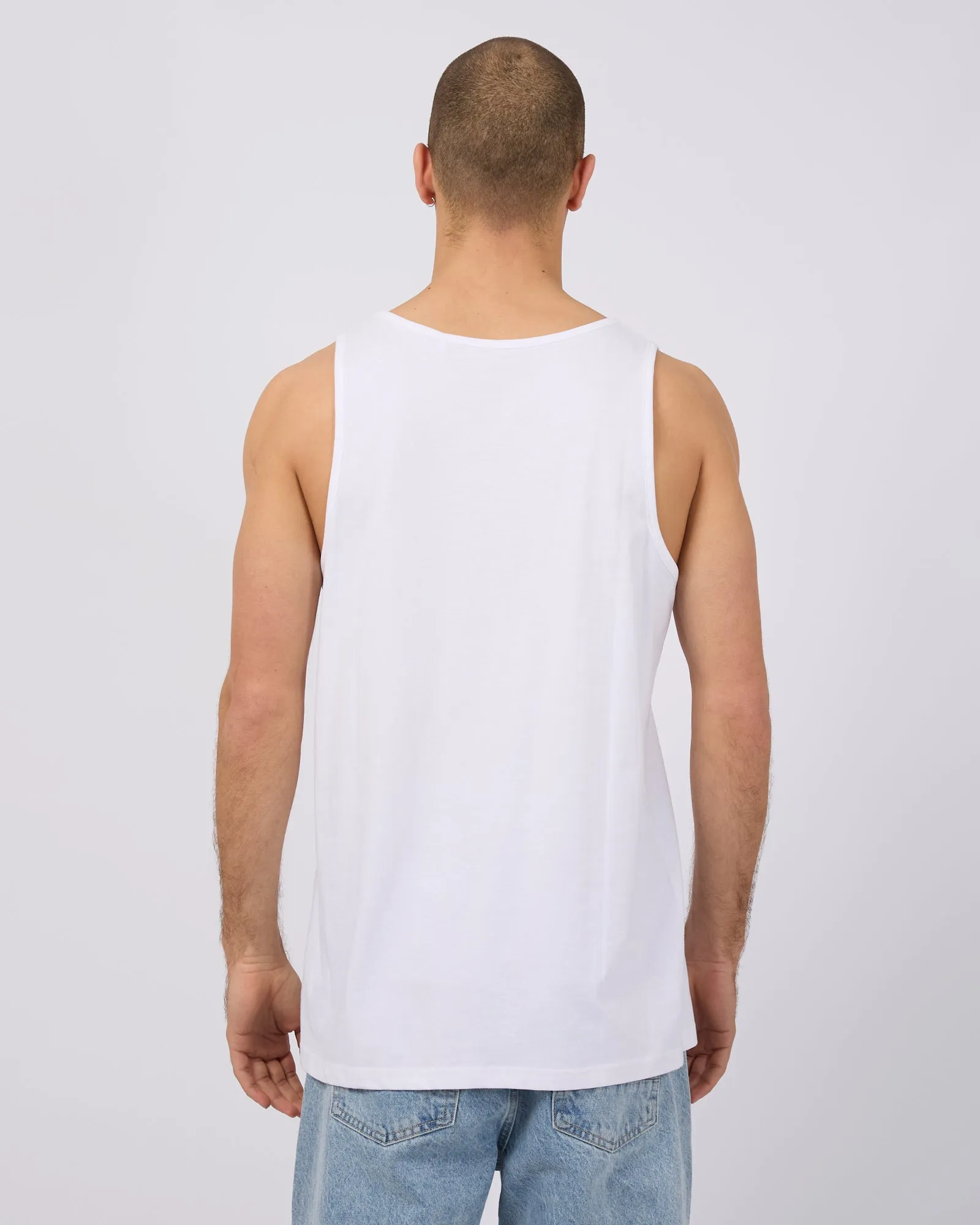 Classic Singlet White sold by edge clothing product image thumbnail 3