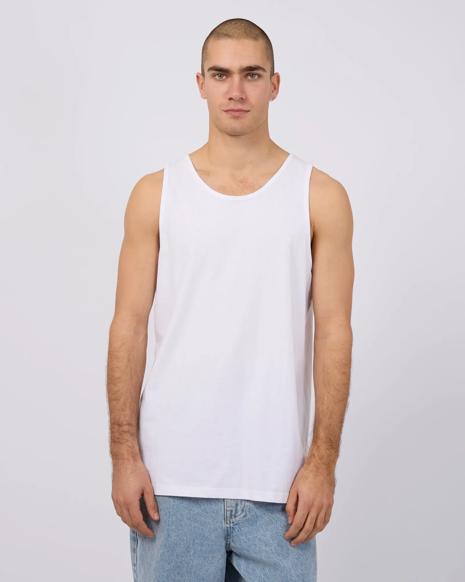 Classic Singlet White sold by edge clothing product image thumbnail 2