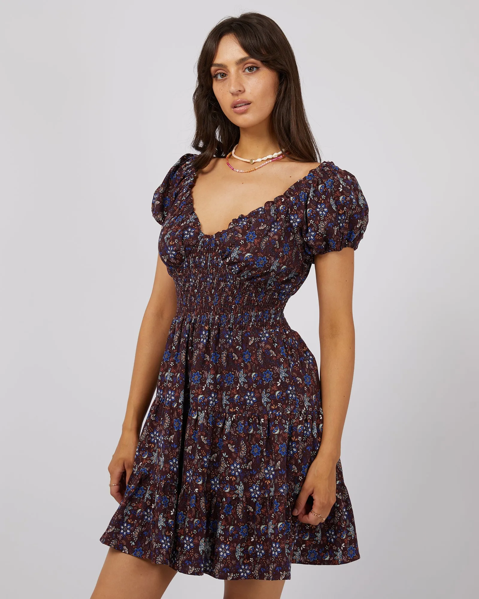 Millie Floral Print Mini Dress sold by edge clothing product image thumbnail 4