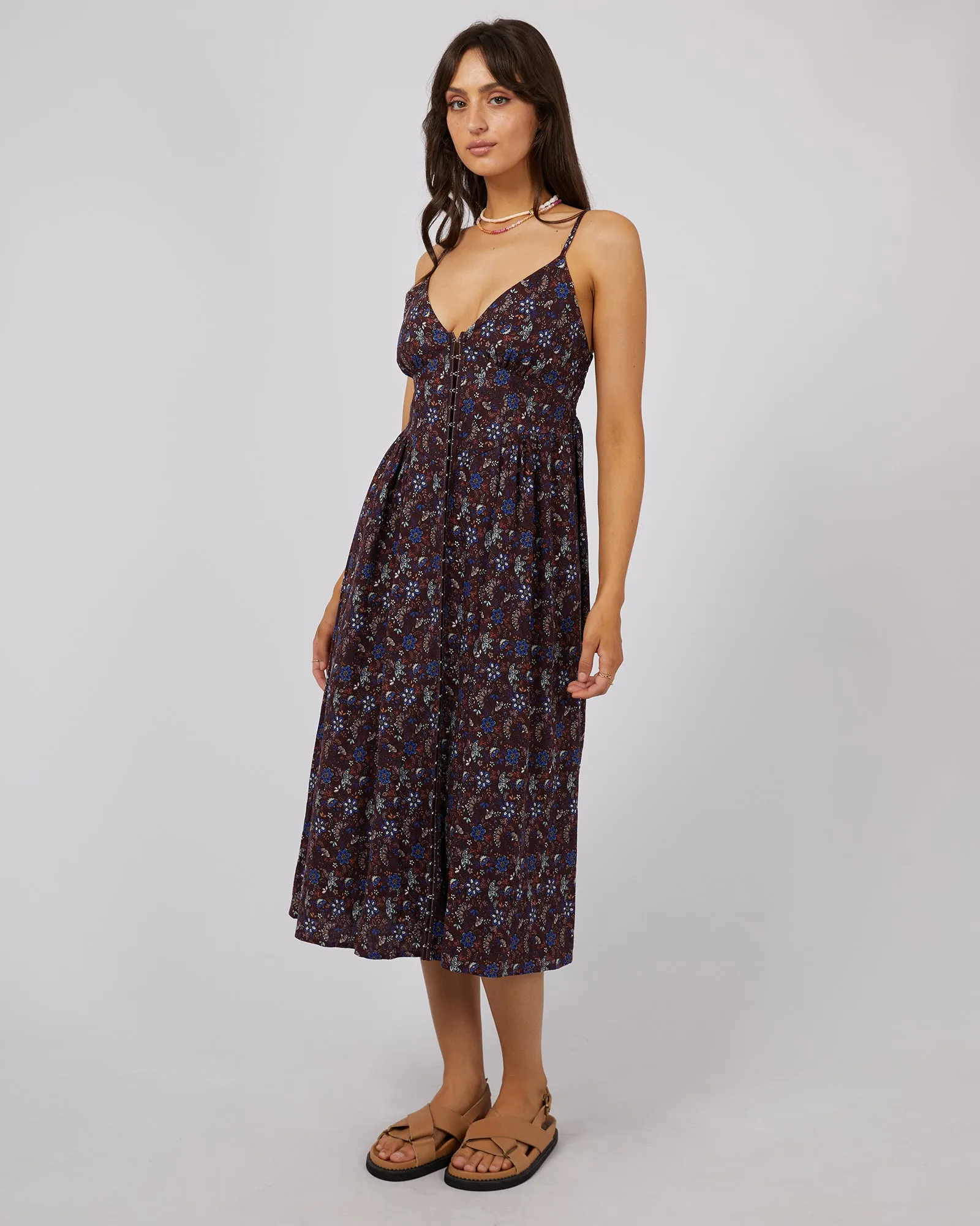 Millie Floral Print Midi Dress sold by edge clothing product image thumbnail 4