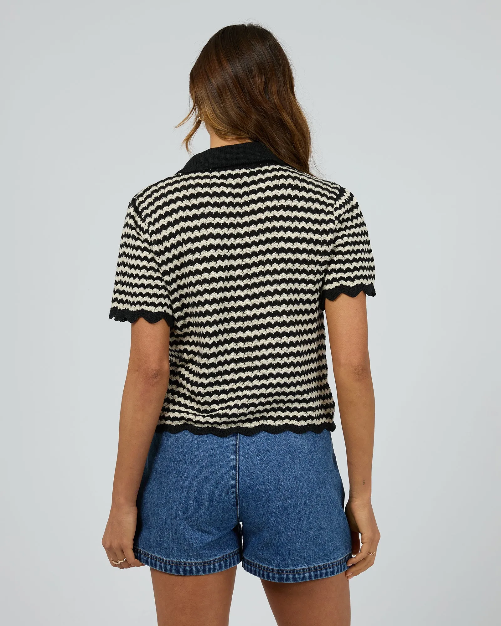 Tia Knit Top Black sold by edge clothing product image thumbnail 3