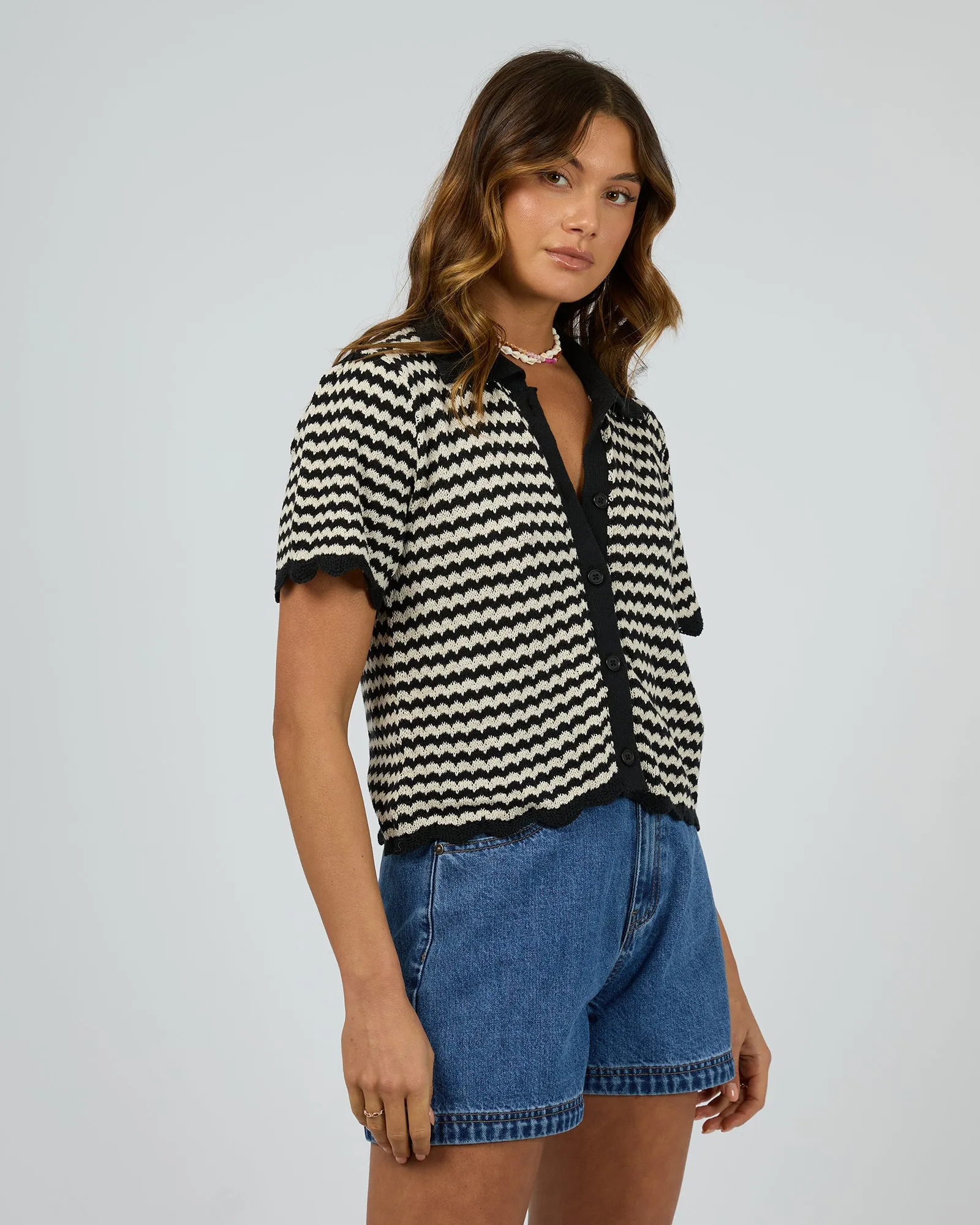 Tia Knit Top Black sold by edge clothing product image thumbnail 4