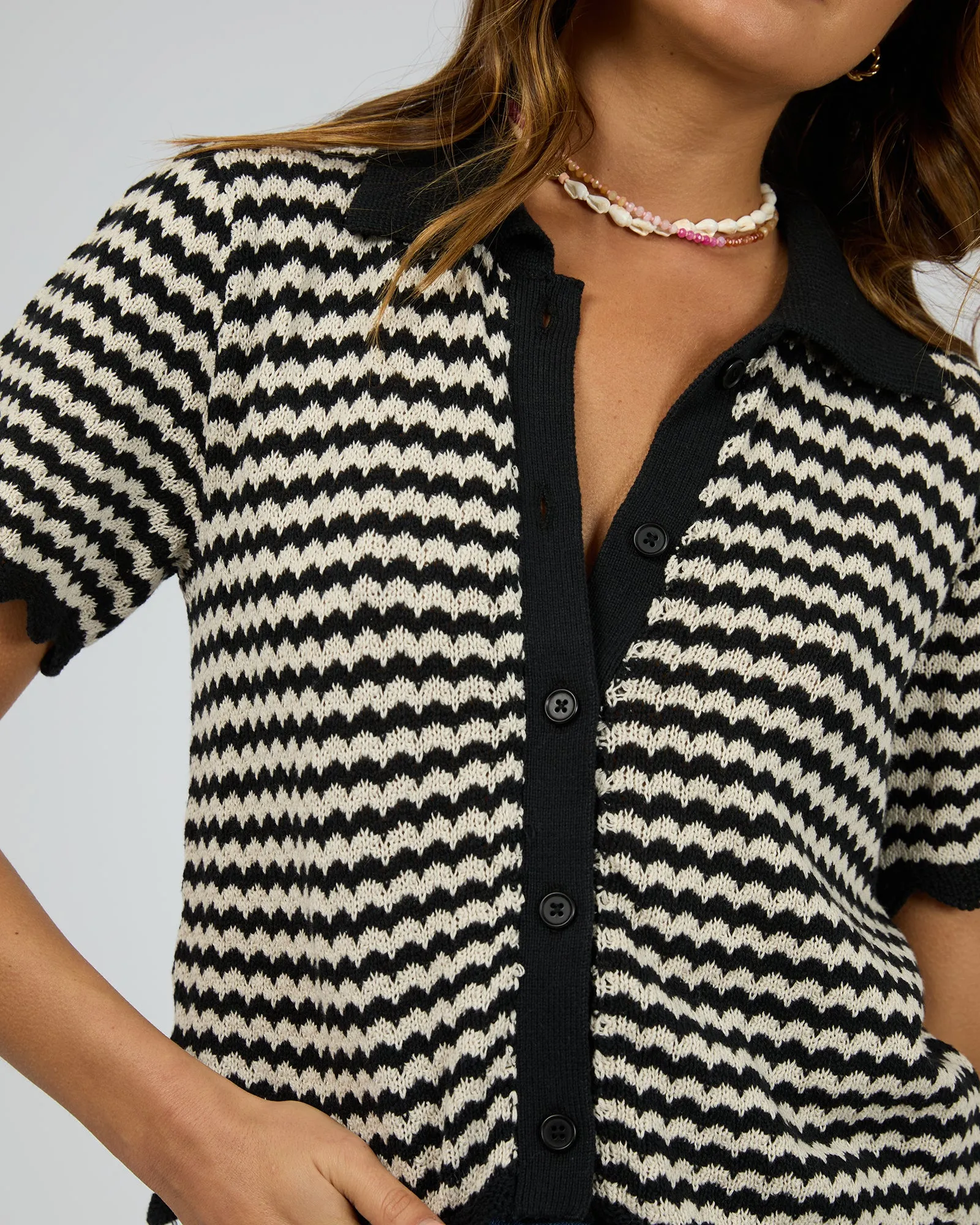 Tia Knit Top Black sold by edge clothing product image thumbnail 5