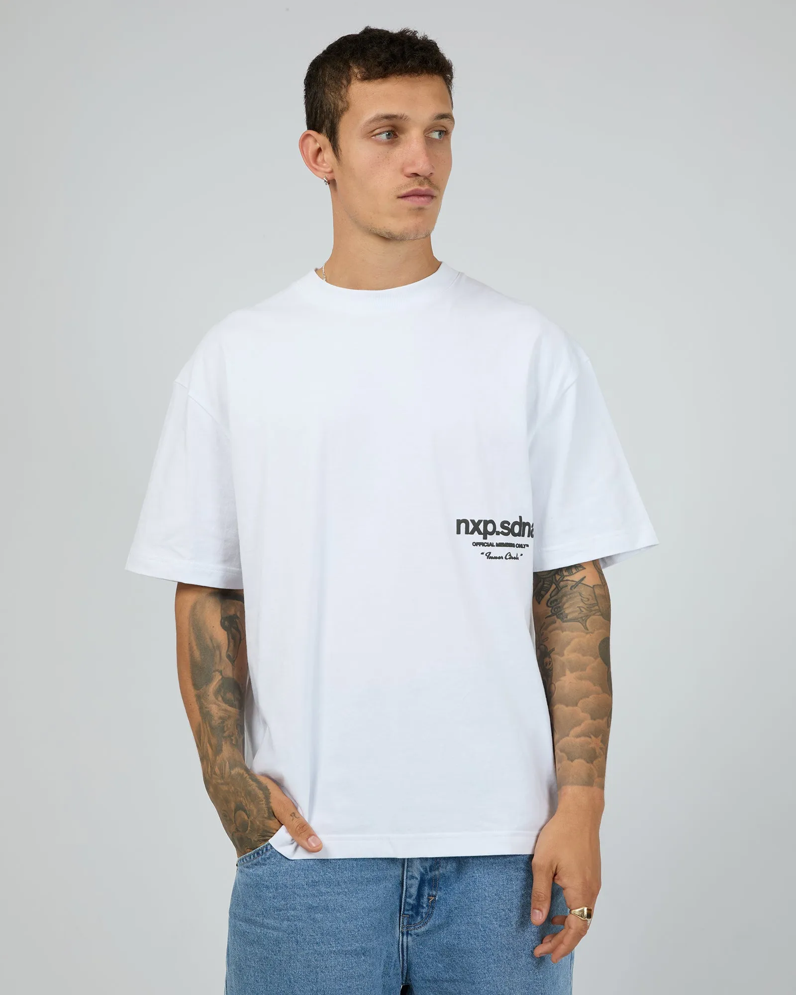 Contagent Heavy Street Tee White sold by edge clothing